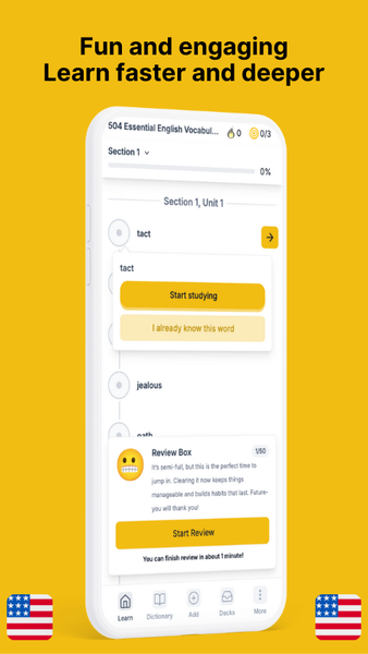 Memoryto: Language Flashcards - عکس برنامه موبایلی اندروید
