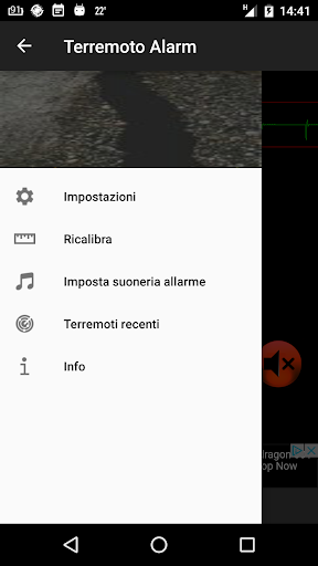 Earthquake Alarm Adv - Image screenshot of android app