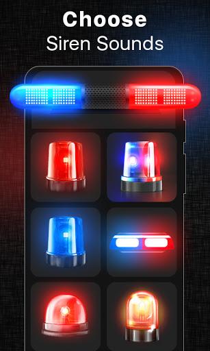 Loud Police Siren Police Light - Image screenshot of android app