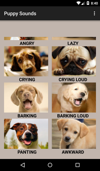 Puppy Sounds - Image screenshot of android app