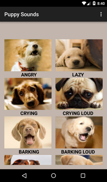 Puppy Sounds - Image screenshot of android app