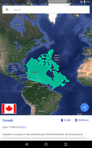 TrueWorld Maps: Country Facts - عکس برنامه موبایلی اندروید