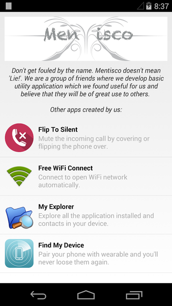 Flip to Silent - عکس برنامه موبایلی اندروید
