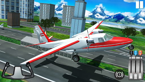 Plane Flight Simulator Free - Gameplay image of android game