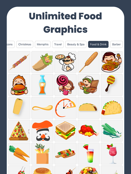 Menu Maker, Menu Templates - عکس برنامه موبایلی اندروید