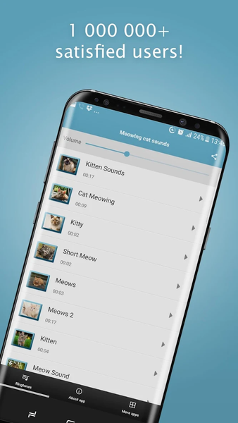Meowing Cat Sounds Ringtones - عکس برنامه موبایلی اندروید