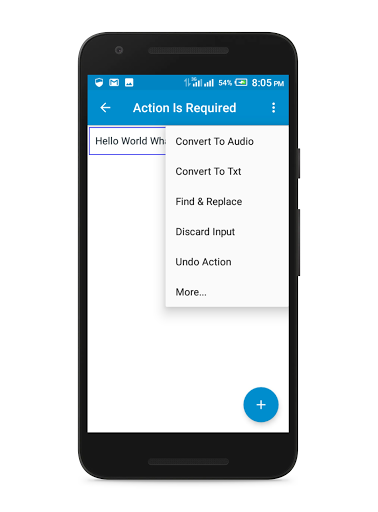 Convert Text To Audio - عکس برنامه موبایلی اندروید