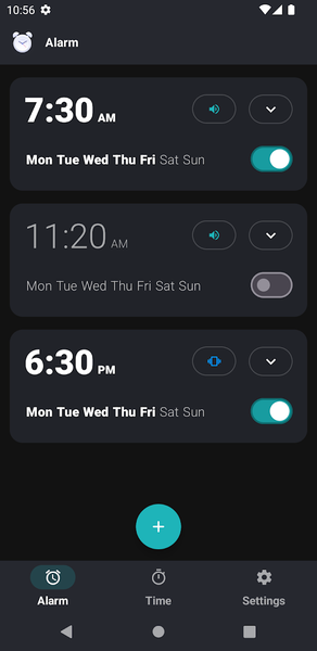 Sleepo: Minimalist alarm clock - Image screenshot of android app