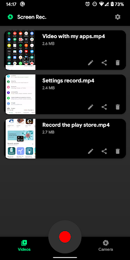 ScrRec: Record screen video - عکس برنامه موبایلی اندروید