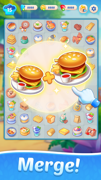 Diner Story: Merge Cook Decor - عکس بازی موبایلی اندروید