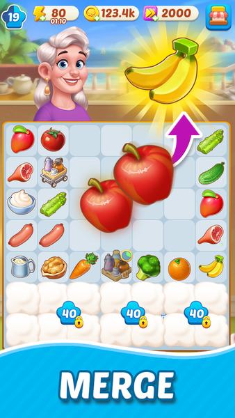 Merge Cooking® - Gameplay image of android game