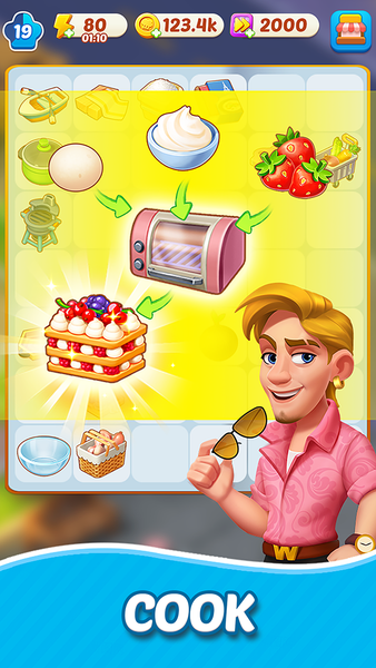 Merge Cooking® - Gameplay image of android game