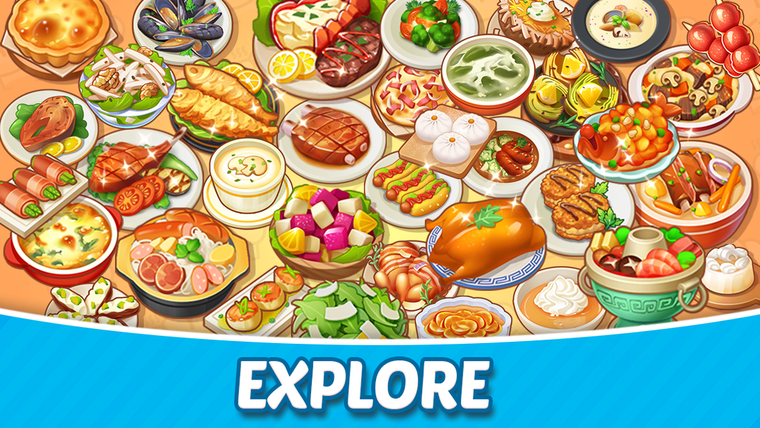 Merge Cooking:Theme Restaurant - Gameplay image of android game