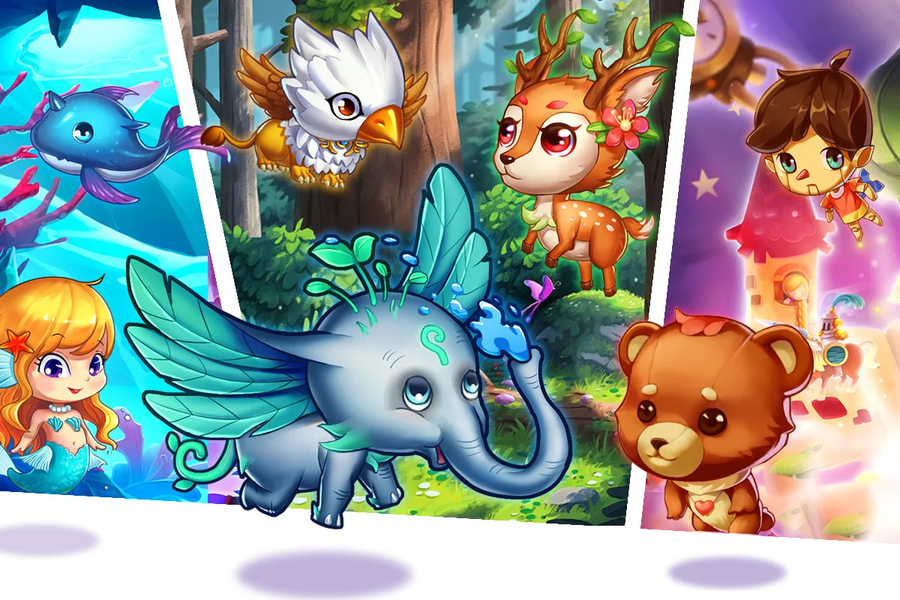 Merge Elves-Merge 3 Puzzles - Gameplay image of android game