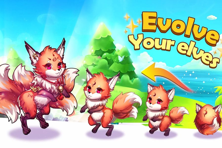 Merge Elves-Merge 3 Puzzles - Gameplay image of android game