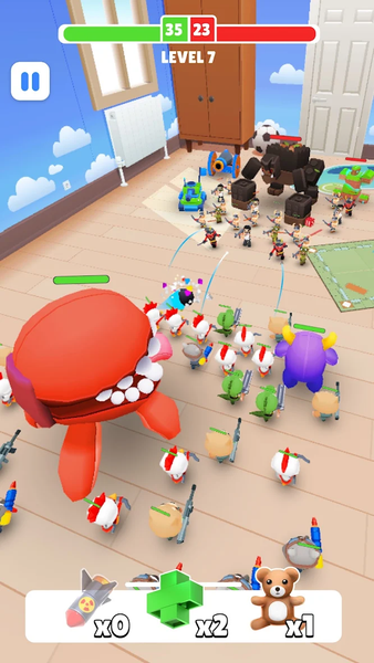 TOYS Rumble: Merge and Clash - Gameplay image of android game