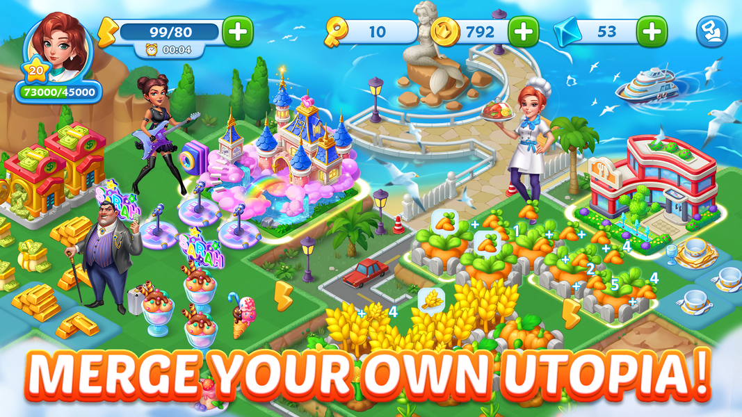 Merge Topia - Gameplay image of android game