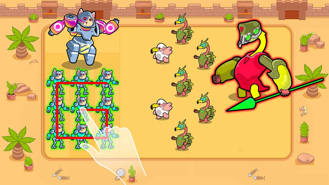 Merge Monster: Fusion War - Gameplay image of android game