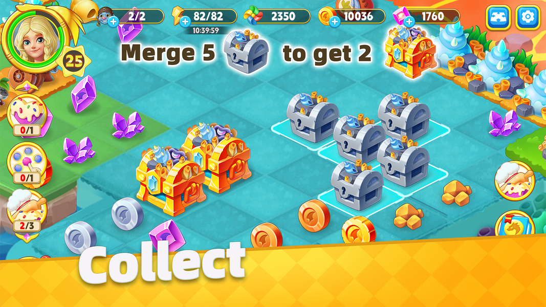 Merge Legends: Dragon Island - Gameplay image of android game