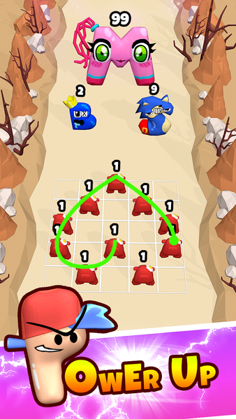 Alphabet Merge: Monster Master - Gameplay image of android game