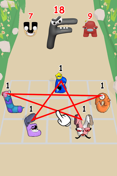 Alphabet Merge: Monster Master - Gameplay image of android game