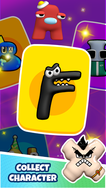 Alphabet Merge: Monster Master - Gameplay image of android game