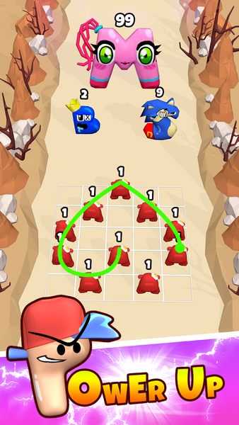 Alphabet Merge: Monster Master - Gameplay image of android game