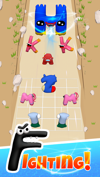 Alphabet Merge: Monster Master - Gameplay image of android game