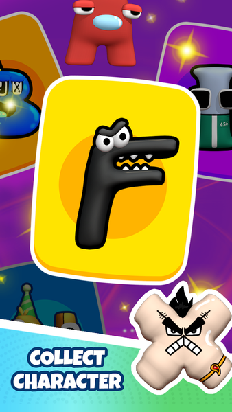 Alphabet Merge: Monster Master - Gameplay image of android game