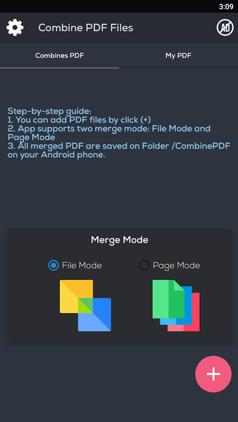 Merge PDF - PDF Combiner - Com - Image screenshot of android app