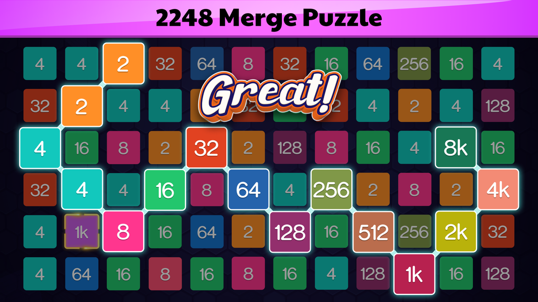 ۲۲۴۸ - Numbers Merge ۲۲۴۸ Game - عکس بازی موبایلی اندروید
