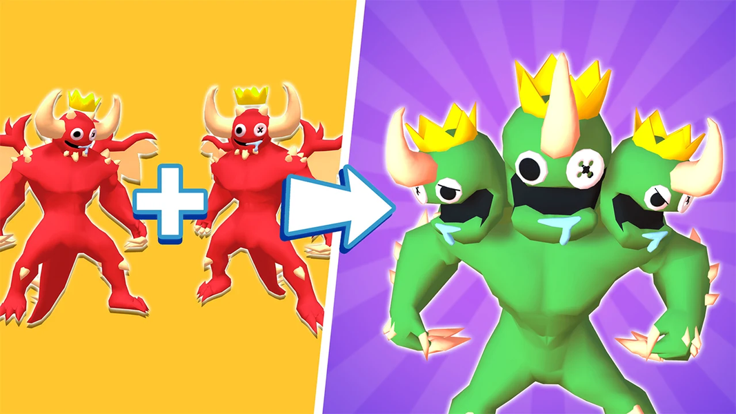 Monster Rampage: Merge Rainbow - عکس بازی موبایلی اندروید