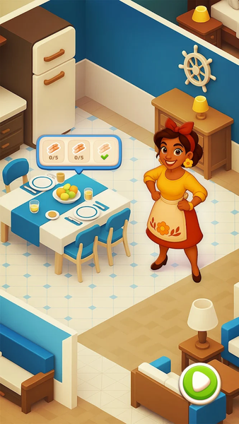 Summer Secrets: Merge 3D Story - Gameplay image of android game