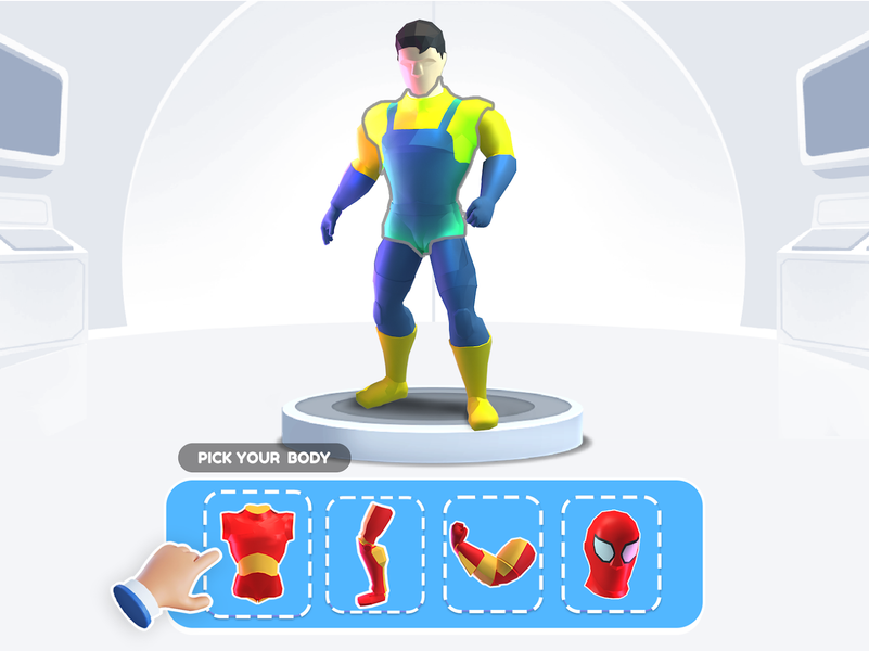 Merge Superhero: Fighting - عکس بازی موبایلی اندروید