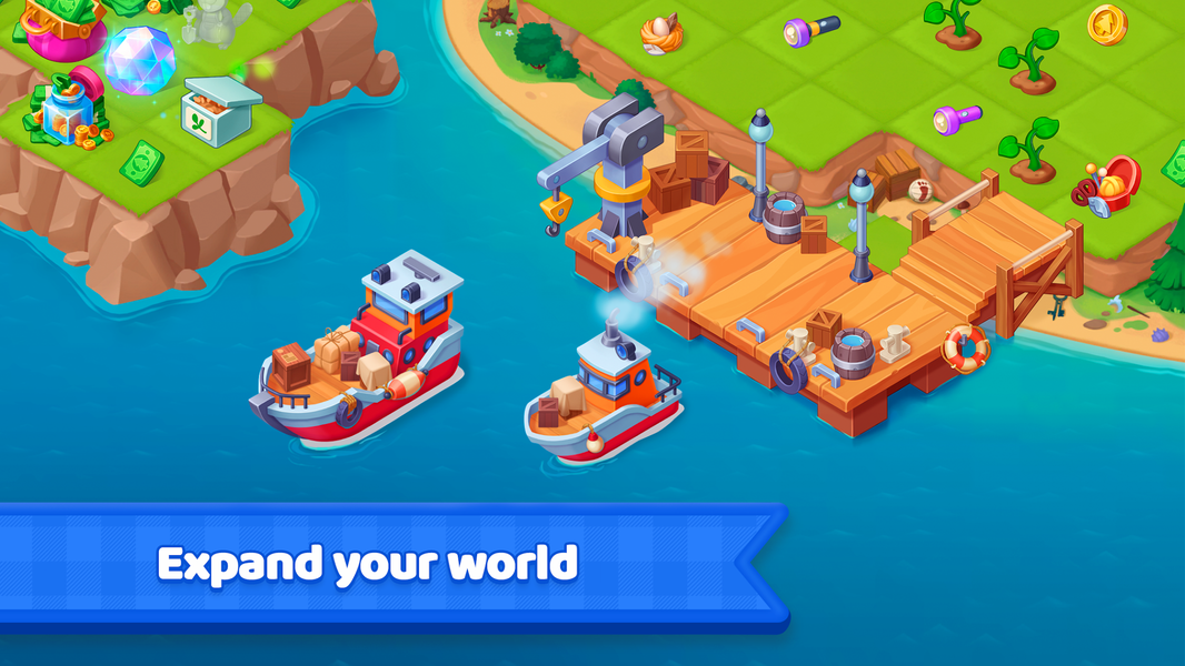 Merge Ville: Match Puzzle Game - Gameplay image of android game