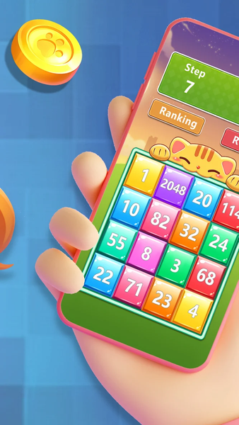 2048 Merge Mania - Gameplay image of android game