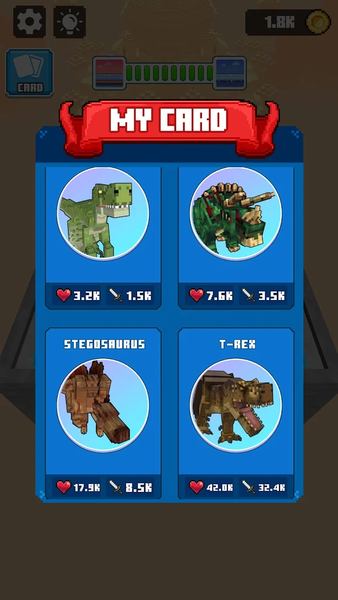 Dinosaur Merge: Block Fighting - Gameplay image of android game