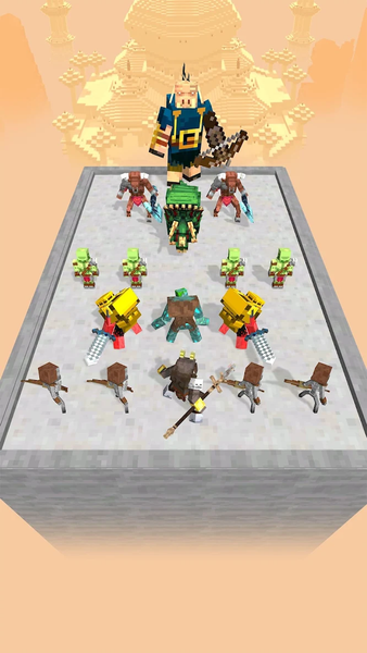 Dinosaur Merge: Block Fighting - Gameplay image of android game