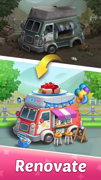 Merge Honey-Dream Design Game - Gameplay image of android game