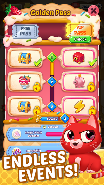 Merge Cookie Island - Gameplay image of android game