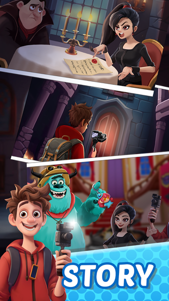 Monster Friends: Merge & Story - Gameplay image of android game