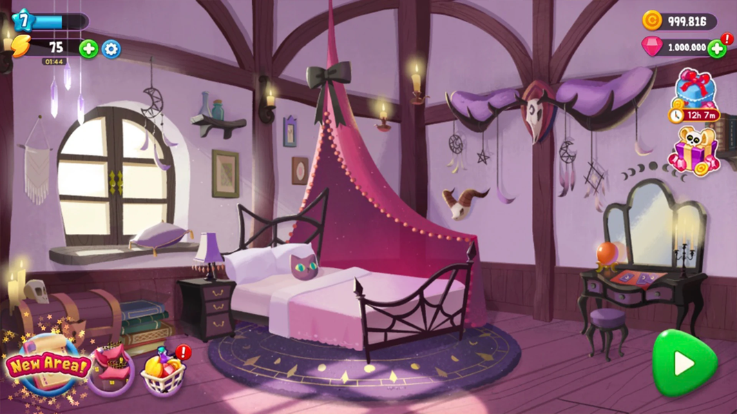 Merge Witch : Magic Story - Gameplay image of android game