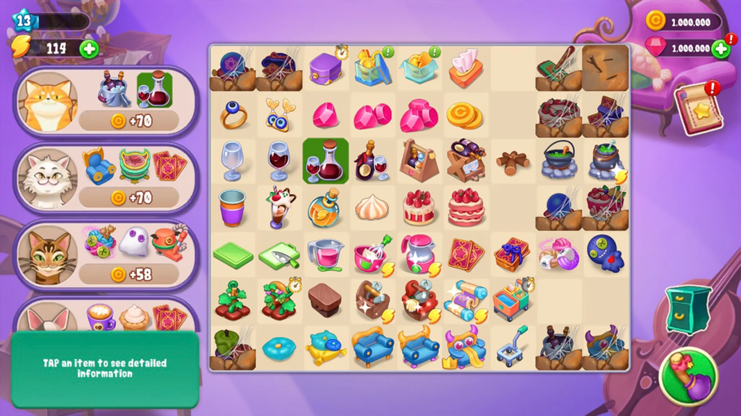 Merge Witch : Magic Story - Gameplay image of android game