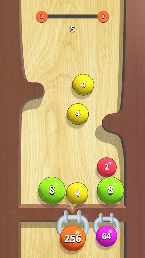 2048 balls: merge number - Gameplay image of android game