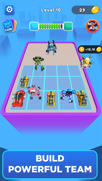 Merge Robot Master: Car Games - Gameplay image of android game