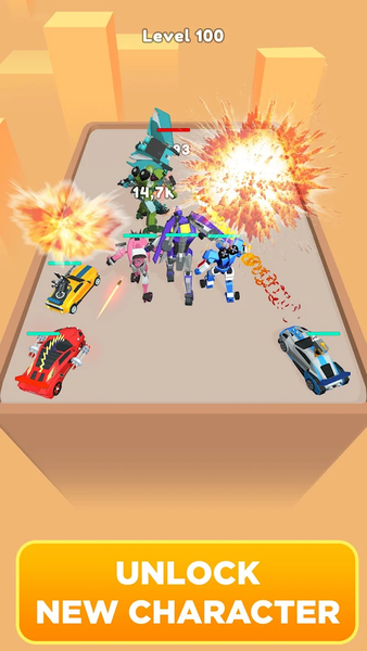 Merge Robot Master: Car Games - عکس بازی موبایلی اندروید