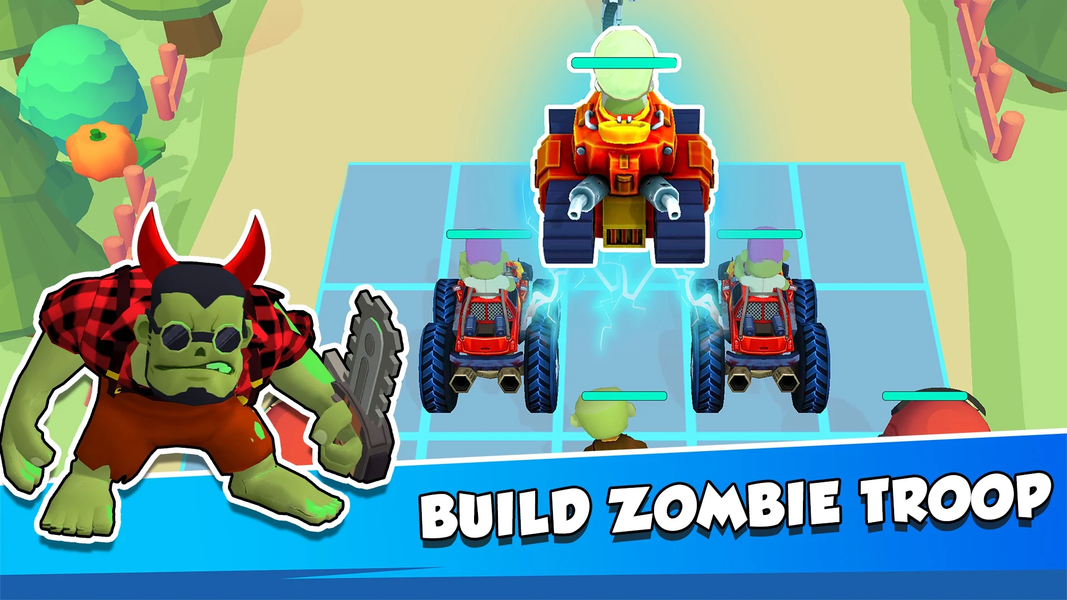 Merge Plants: Idle Zombies - Gameplay image of android game