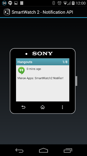 SmartWatch2 Notifier - عکس برنامه موبایلی اندروید
