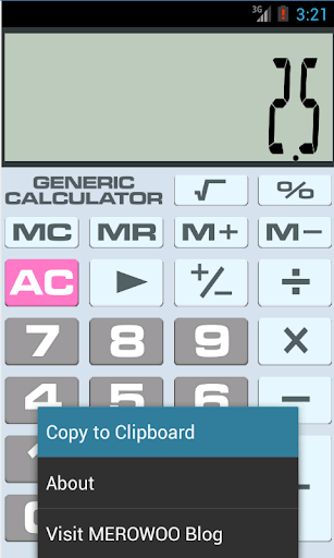 Generic Calculator - عکس برنامه موبایلی اندروید