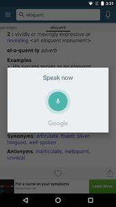 Dictionary - Merriam-Webster - Image screenshot of android app